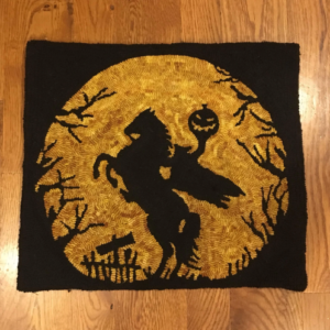 I Left My Head in Sleepy Hollow Rug Hooking Pattern